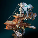 GuDoQi 3D Wooden Puzzles for Adults, DIY Fantasy Spaceship Model Kit, Educational Brain Teaser for Adults to Build, DIY Assembly Toy, Woodcraft Kit, GuDoQi