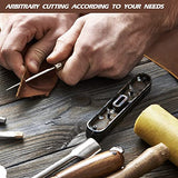 RingSun 12''X24'' Genuine Leather Sheets for Crafts Full Grain Leather Tooling Leather (2mm) Thick Cowhide Leather Pieces Square, Dark Brown Ringsun