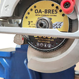 3Pack Diamond Cut Off Wheels, 3 Inch(75MM) Metal Cutting Wheel with 3/8 Inch(9.5MM) Arbor, Diamond Disc with 5000+ Cuts on Rebar, Steel, Iron and OA-BRES