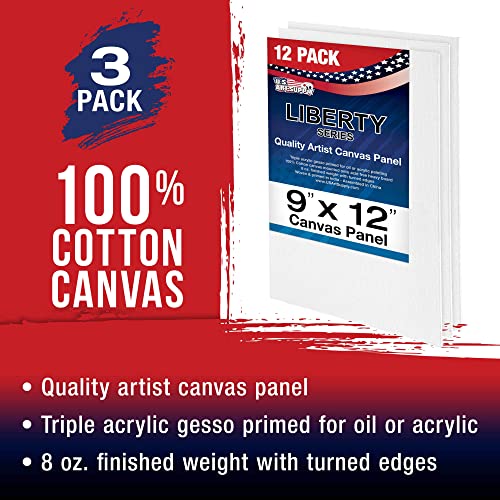 U.S. Art Supply 46-Piece Complete Artist Painting Set with Easel - 12 Acrylic & 12 Watercolor Paint Colors, Brushes, Canvas Panels, Watercolor Pad, U.S. Art Supply