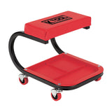 K Tool International 74981 Mechanics Creeper Seat with Tool Storage for Garages, Repair Shops, and DIY, Padded Seat, 350 lbs. Capacity, Heavy Duty K Tool International