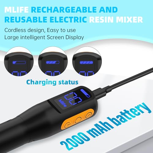 Epoxy Resin Mixer Electric Rechargeable Handheld Resin Stirrer