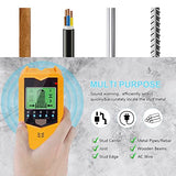 5 in 1 Stud Finder Sensor, SH402 Stud Finder Wall Scanner Detector Portable Electronic Detector with LED Display and Audio Alarm Handheld Stud HOTBEST
