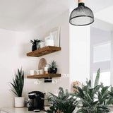 QEEIG Bathroom Shelves Floating Shelves for Wall Shelf Over Toilet Small Wall Mounted Farmhouse Decor 16 inch Set of 2, Rustic Brown (008-40BN) QEEIG