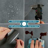 VEELIKE 12''x24'' Peel and Stick Floor Tile Waterproof Grey Floor Tile Stickers 24-Pack Concrete Look Peel and Stick Flooring Tiles for Kitchen VEELIKE