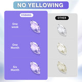 OSBANG 300g UV Resin Crystal Clear Hard UV Cure Epoxy Resin, Upgraded Formula UV Resin, Solar Activated Glue Kit Transparent Resin, Ultraviolet Fast OSBANG