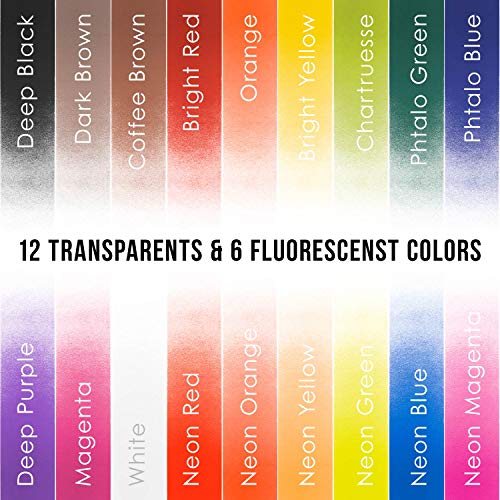 U.S. Art Supply 54 Color Ultimate Acrylic Airbrush, Leather & Shoe Paint Set with Cleaner, Thinner, 50-Plastic Mixing Cups, 50-Wooden Mix Sticks and U.S. Art Supply