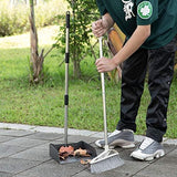 Yangbaga Dust Pans with Long Handle - 39” Heavy Duty Metal Upright Dustpan - Long Handled Stand Up Dustpans - Best Dustpans for Yangbaga