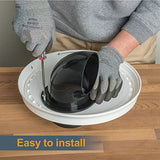 POWERTEC 70292 4-Inch Cyclone Dust Collection Elbows and Couplers Separator Kit for Woodworking Debris Containers, Buckets and Barrels POWERTEC