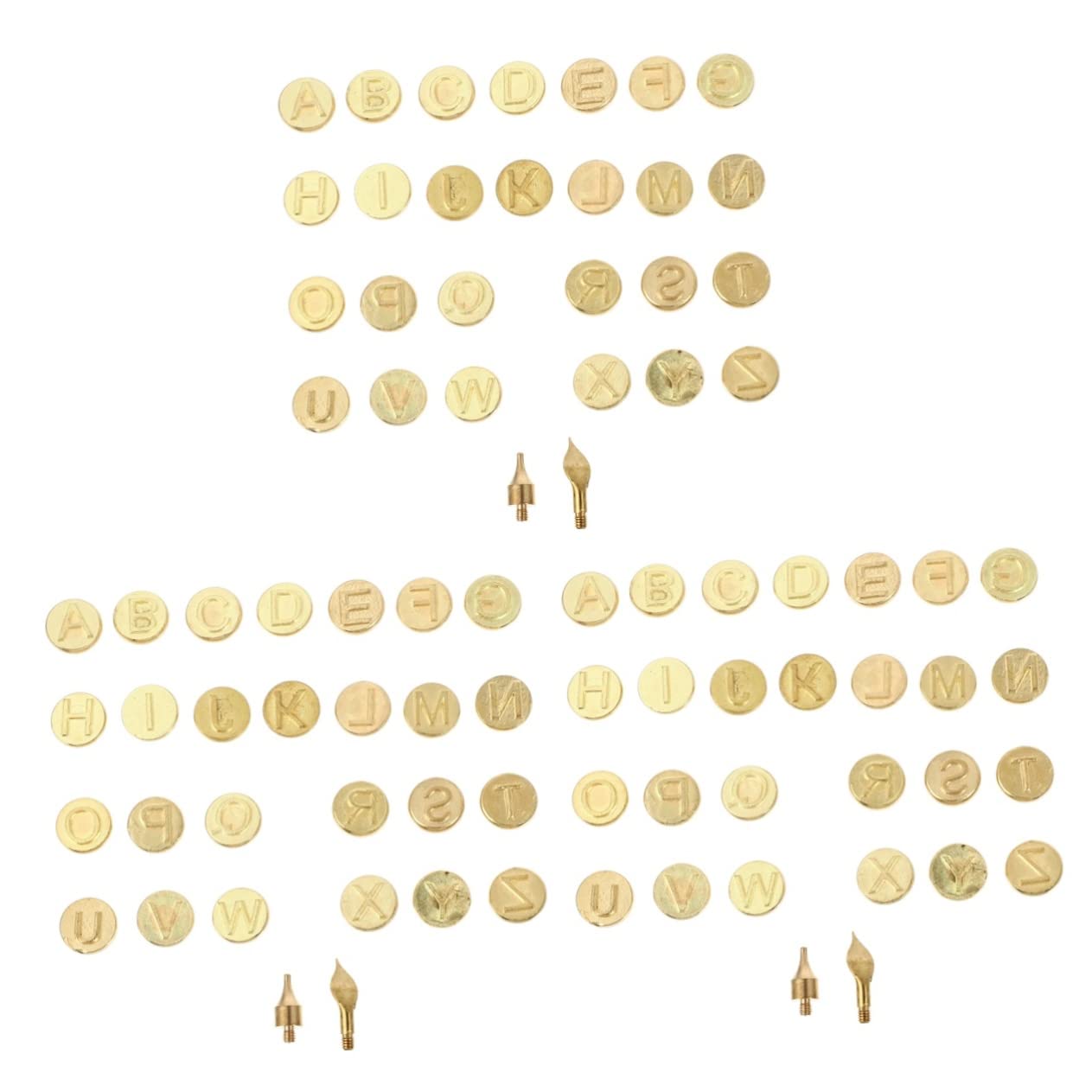 Lurrose 3 Sets Copper Letter Wood Burning Tips for Personalised Branding on Wood and Leather Lurrose