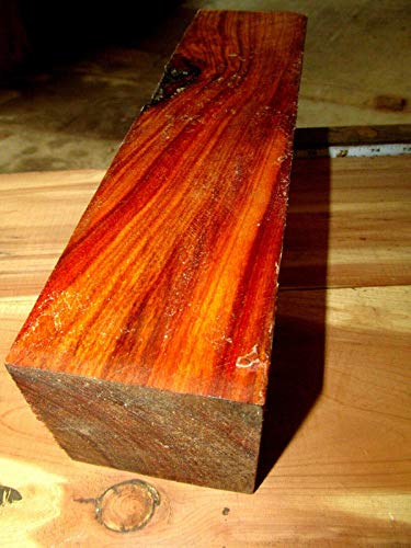 Parahita Store - 1 Pcs 3" X 3" X 12" Beautiful Exotic Canarywood Turning Blank Lathe Turning Block - Premium Quality Wood - Wood Working - Unfinished - WoodArtSupply