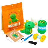 The Woobles Crochet Kit with Easy Peasy Yarn as seen on Shark Tank for Beginners with Step-by-Step Video Tutorials - Fred The Dinosaur The Woobles