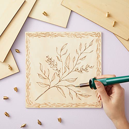 8 Pack Thin 8x8 Wood Squares for DIY Crafts, Unfinished 1/4 Inch Basswood Plywood for Laser Cutting, Wood Burning Bright Creations