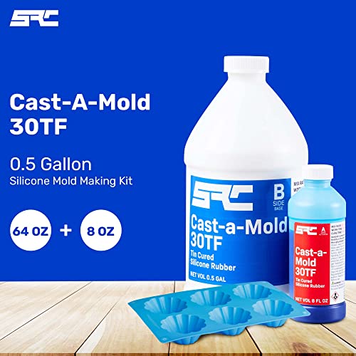 Specialty Resin & Chemical Cast-a-Mold 30TF (1/2 Gal) | RTV Liquid Silicone Mold Making Kit | Silicone Rubber Molding Kit for Casting Epoxy Resin, SPRESIN