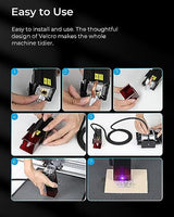 Creality Official Air Assist for CR-Laser Falcon 10W, 22 L/min Adjustable Air Assist Pump, for Laser Cutter and Engraver, Blow Away Smoke and Dust, Creality