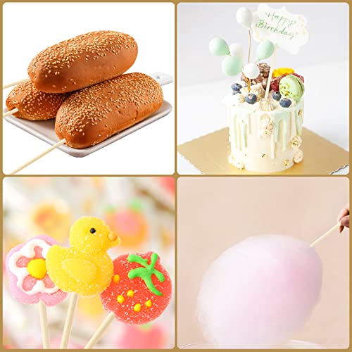 KTOJOY 25PCS Dowel Rods Wood Sticks Wooden Dowel Rods - 1/4 x 12 Inch Precut Dowels for Crafting, Hardwood Dowel Rod Assortment, Wooden Rod Sticks KTOJOY