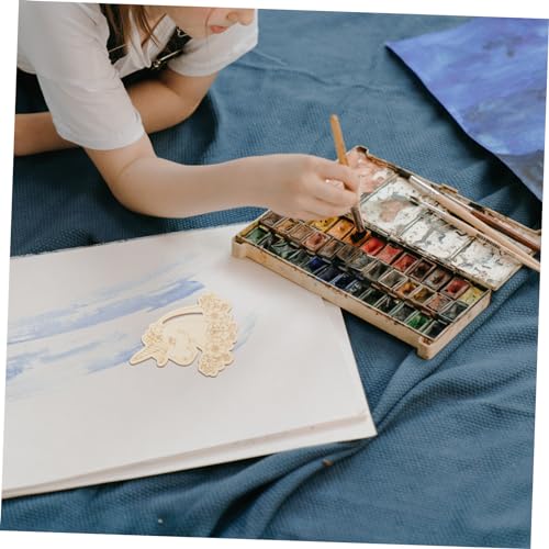 Vaguelly 12pcs Unicorn Chips Wooden Unicorn Slices Graffiti Wooden Slices Wood Plaque Wood Unicorn Crafts Nativity Ornaments Wooden Unicorn Shaped Vaguelly