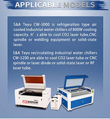 Genuine CW-5000DG S&A Water Chiller Water Cooling Machine for CO2 Laser Engraving Laser Cutter LYXC