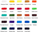 Mont Marte Acrylic Paint Set 24 Colours 36ml, Perfect for Canvas, Wood, Fabric, Leather, Cardboard, Paper, MDF and Crafts Mont Marte