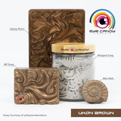 Eye Candy Premium Mica Pigment Powder "Ukon Brown" (25G) Multipurpose DIY Arts and Crafts Additive | Epoxy, Resin Art, Nail Polish, Paint, Slime, - WoodArtSupply