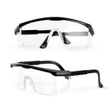 PACIFIC PPE 2 Pack Safety Glasses, Anti-fog, Scratch Resistant Clear Wraparound Lenses and No-Slip Grips, Adjustable, Lab Goggles PACIFIC PPE