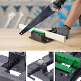 Drill Press Vise,4" Heavy Duty Bench Vise, Bench Clamp Vise，Drill Press Vice with Multi-Groove Vice Jaw Pads and Quick Adjustment Button ZTUKOMN