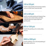 120 to 3000 Assorted Grit Sandpaper for Wood Furniture Finishing, Metal Sanding and Automotive Polishing, Dry or Wet Sanding, 9 x 3.6 Inch, 36-Sheet Miady