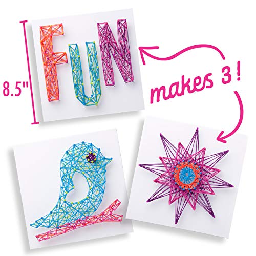 Craft-tastic DIY String Art – Craft Kit for Kids – Everything Included For 3 Fun Arts & Crafts Projects – Bird Series Craft-tastic