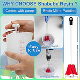 Epoxy Resin, 2 Gallon Super Gloss Epoxy Resin Kit, Self Leveling No Bubble Easy Mix 1:1 Casting & Coating Resin and Hardener Kit for Jewelry Casting, Shabebe