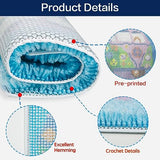 LAPATAIN Latch Hook Kits DIY Crochet Yarn Kits,Unicorn Carpet Embroidery Hook Rug Kit Needlework Sets Cushion for Kids or Adults Home Decor 20x15inch LAPATAIN