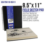 US Art Supply 20 Piece Artist Drawing, Sketch and Painting - Paper and Brush Accessory Pack US Art Supply