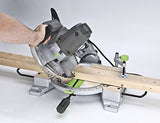 Genesis GMS1015LC 15-Amp 10-Inch Compound Miter Saw with Laser Guide and 9 Positive Miter Stops , Gray Genesis