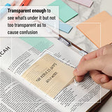Mr. Pen- Transparent Sticky Notes, 200 pcs, Pastel Colors, See Through Sticky Notes, Sticky Notes Transparent, Sticky Notes Clear, Annotation Sticky Mr. Pen