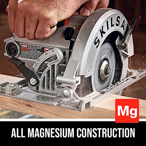 SKIL 15 Amp 7-1/4 Inch Magnesium Left Blade Sidewinder Circular Saw Skilsaw - SPT67M8-01