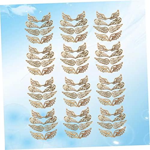 Abaodam 160 Pcs Unfinished Wooden Patches Round Wooden Discs DIY Unfinished Wood Unfinished Wood Patch Jewelry Mini Christmas Tree Topper Wooden Chip Abaodam