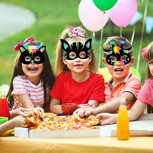KXCOFTXI Halloween Mask Craft Kit for Kids, 52 Pcs Kids Magic
