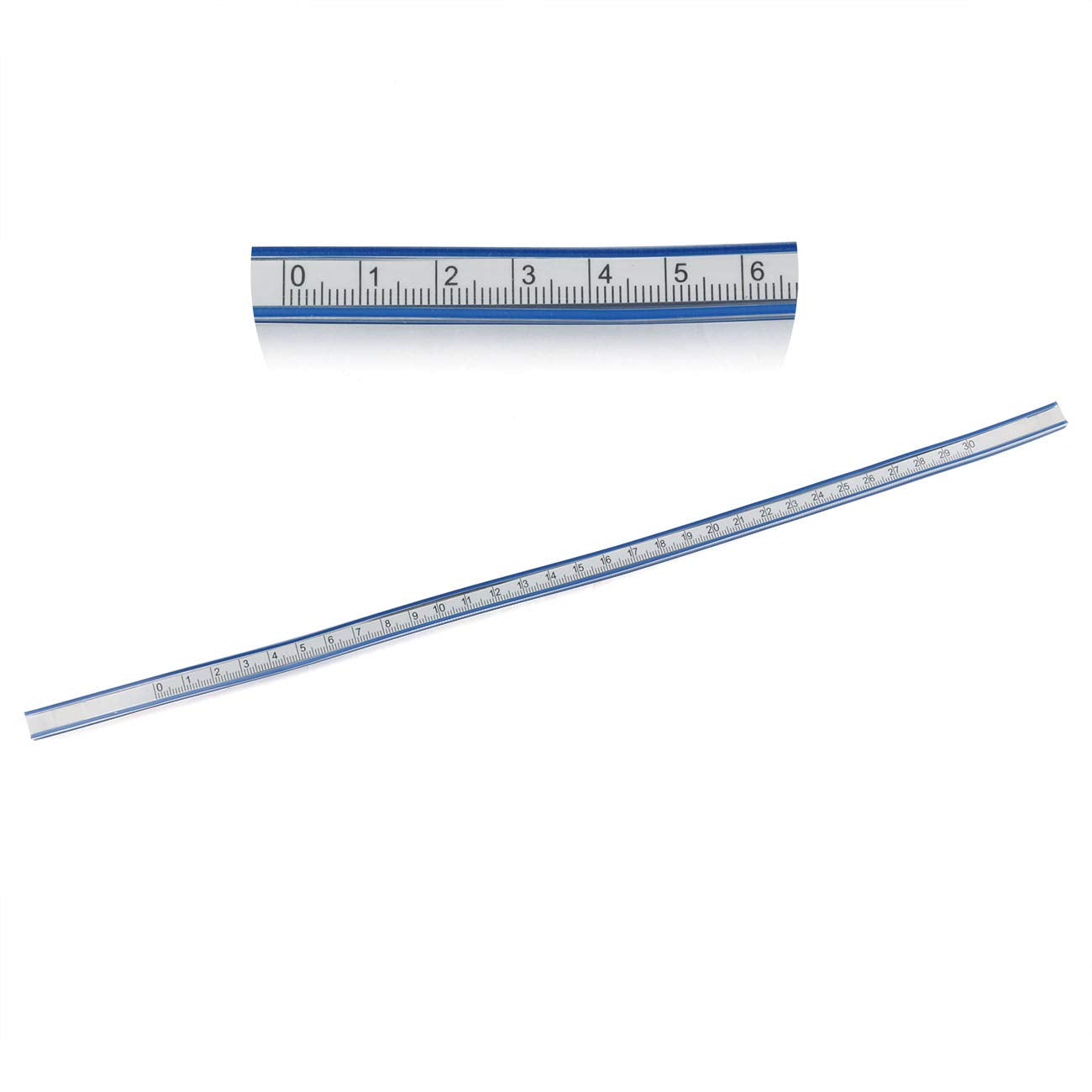 E-outstanding Flexible Curve Ruler 12 Inches Drafting Drawing Tool Plastic Soft Tape Measure Flexible Rulers 30cm - WoodArtSupply