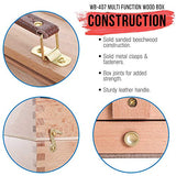 US Art Supply Large Multi-Function Wooden Artist Tool & Brush Storage Box US Art Supply