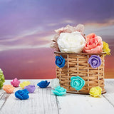 WEBEEDY 4 Pcs Basket Weaving Kits Woden Rattan Basket Making Kit Basket Weaving Supplies for Adults Raffia Crafts Projects WEBEEDY