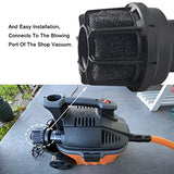 Muffler Diffuser Wet/Dry Vac Attachment (2-1/2 inch) CMXZVBE38660 Compatible with Craftsman Shop Vacuums Diffuser with Replacement Sponge XINKE