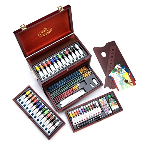 Royal & Langnickel Premier Multi-Media Painting Chest, 80-Piece Art Set - WoodArtSupply