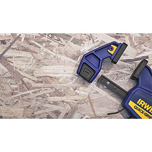 IRWIN QUICK-GRIP Bar Clamp, One-Handed, Medium-Duty, 12-Inch (1964718) IRWIN