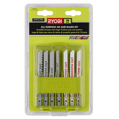 Ryobi A14AK10 All-Purpose Jig Saw Blade Kit (10-Piece) - WoodArtSupply