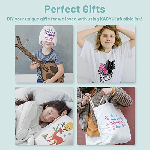 KASYU Infusible Ink Transfer Sheets Bundle for Cricut Mug Press, 12PCS Infusible Ink Sheets for Sublimation, 12x11.8Inch Solid Color Pre-Printed KASYU