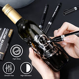 KERIFI Silver Liquid Chrome Mirror Markers Oil-Based Permanent Art Liquid Chrome Marker Set, Reflective Gloss Metallic Mirror Marker, Repair Paint KERIFI