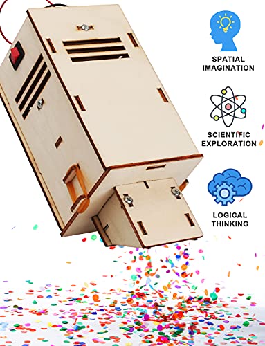 4 Set STEM Kits, STEM Projects for Kids Ages 8-12, Science Experiment Building Kit, Wooden 3D Puzzles, Educational Building Toys, Gifts for Poraxy