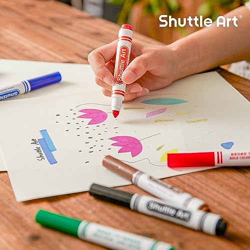  Shuttle Art 384 Pack Washable Super Tips Markers, 16