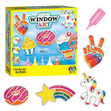 Creativity for Kids Easy Sparkle Window Art Kit - Paint and Decorate 7 DIY Suncatchers, Arts and Crafts for Kids Ages 6-8+, Activities for Kids, Creativity for Kids