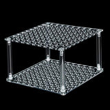 96 Hole Pencil Brush Holder Acrylic Pen Holder Desk Stand Organizer for Pencils Paint Brushes Markers Display and Home Storage (2 Pieces) Outus