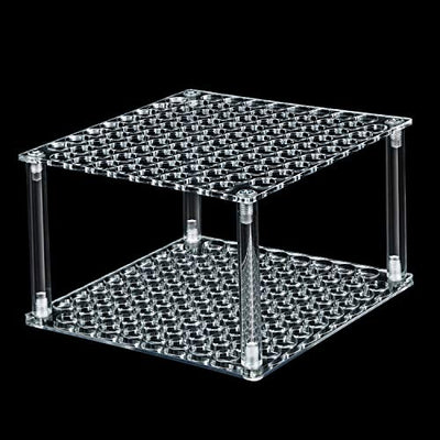 96 Hole Pencil Brush Holder Acrylic Pen Holder Desk Stand Organizer for Pencils Paint Brushes Markers Display and Home Storage (2 Pieces)